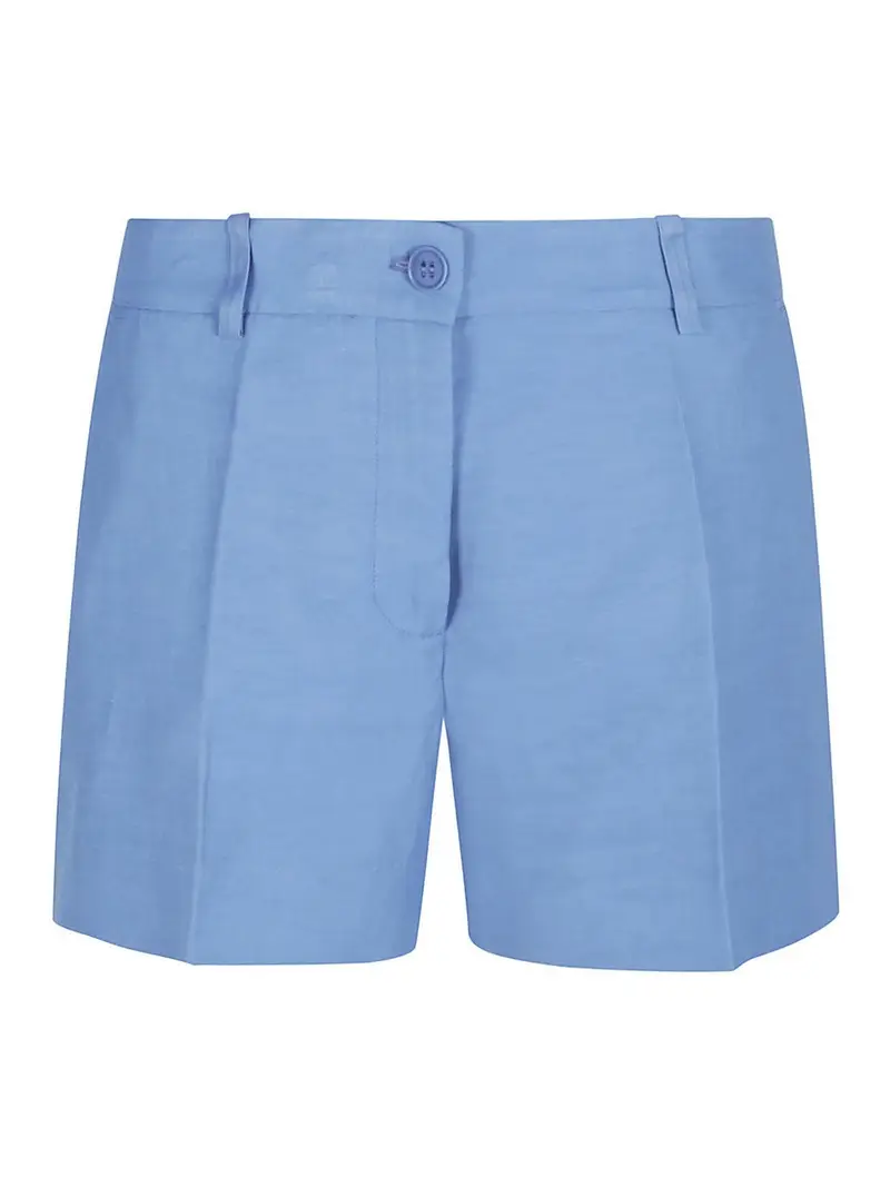. Shorts in viscosa Blu