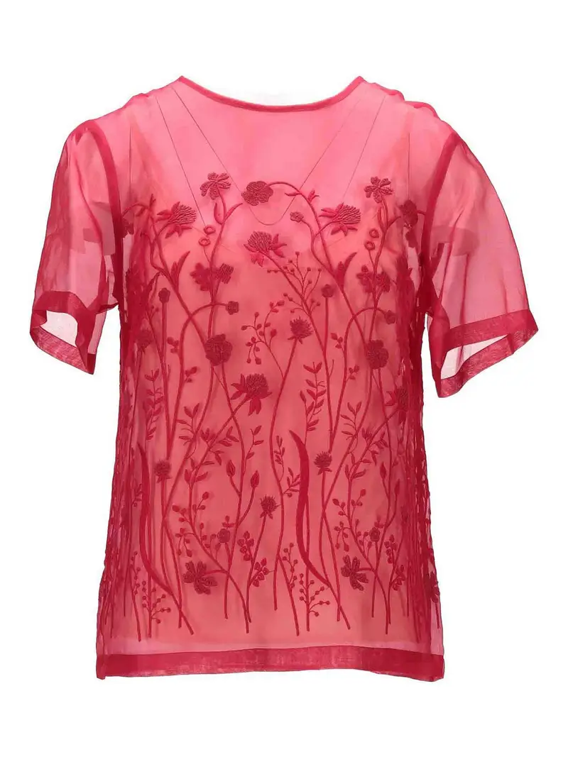 . Sorgente Blouse Rosso Scuro