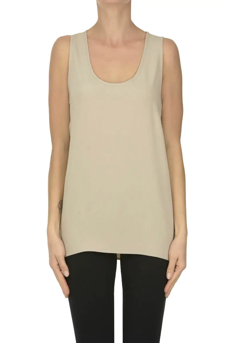 Tank top in crepè