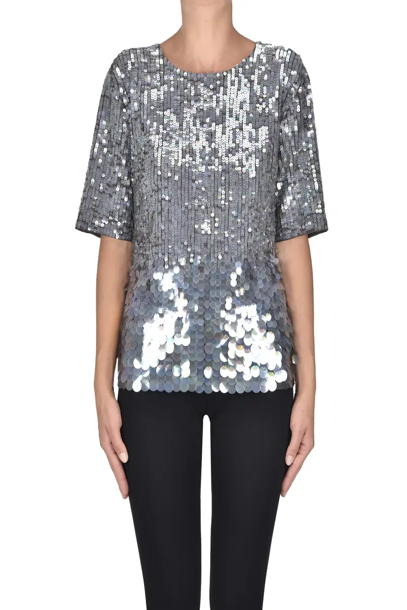 P.A.R.O.S.H Top Grigio 2523156