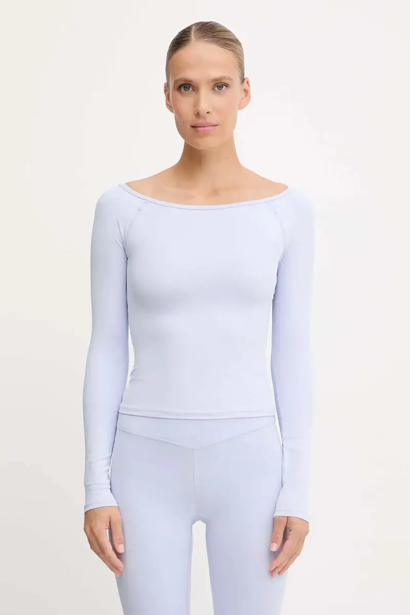 camicia a maniche lunghe Aura colore blu 253L136