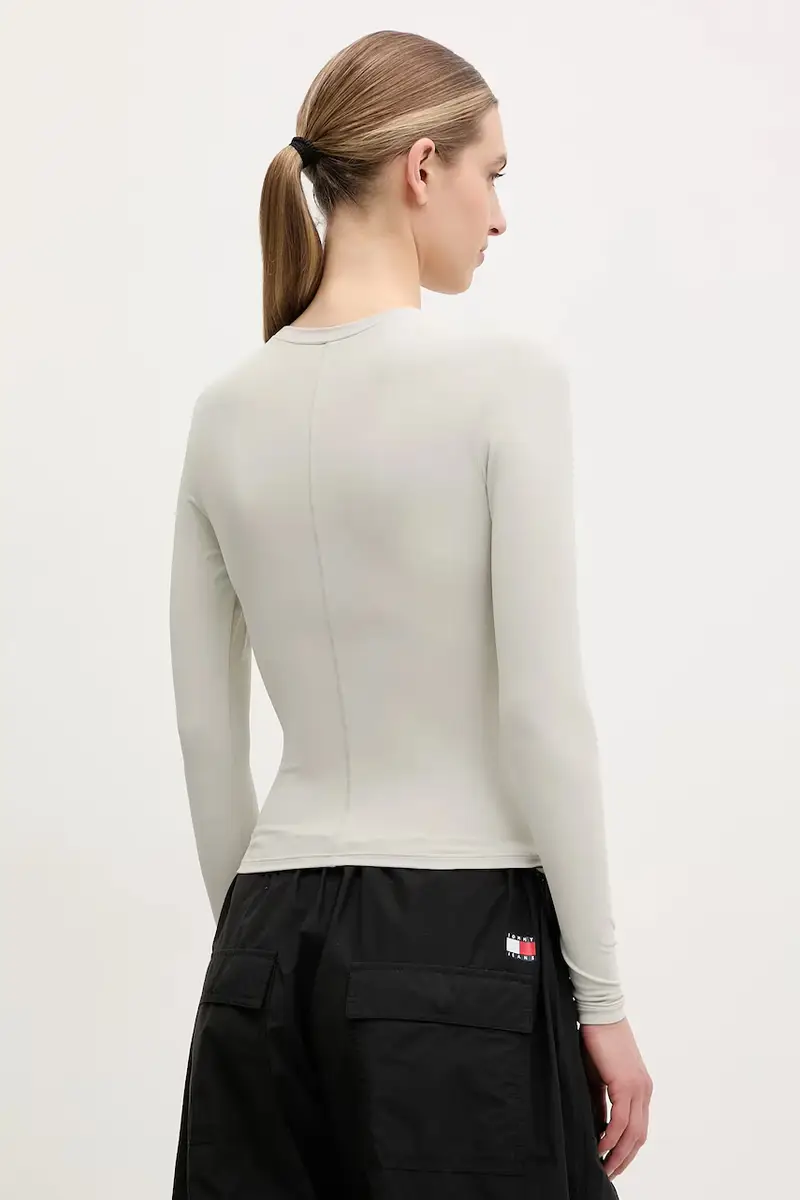 camicia a maniche lunghe Foundation donna colore grigio 243L265 miniatura 3