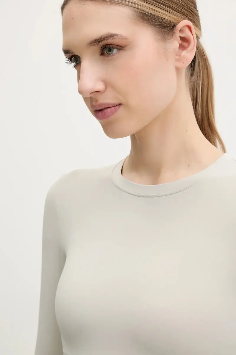 camicia a maniche lunghe Foundation donna colore grigio 243L265 miniatura 4