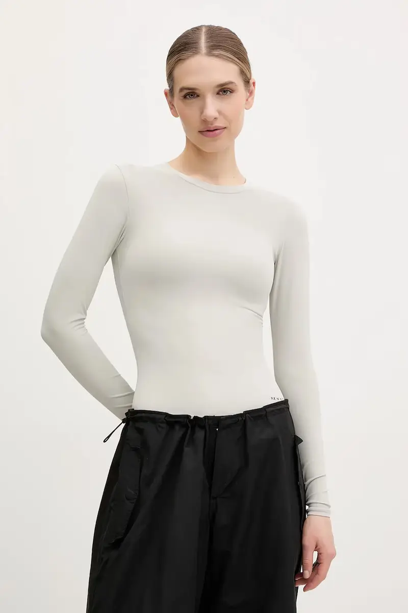 camicia a maniche lunghe Foundation donna colore grigio 243L265