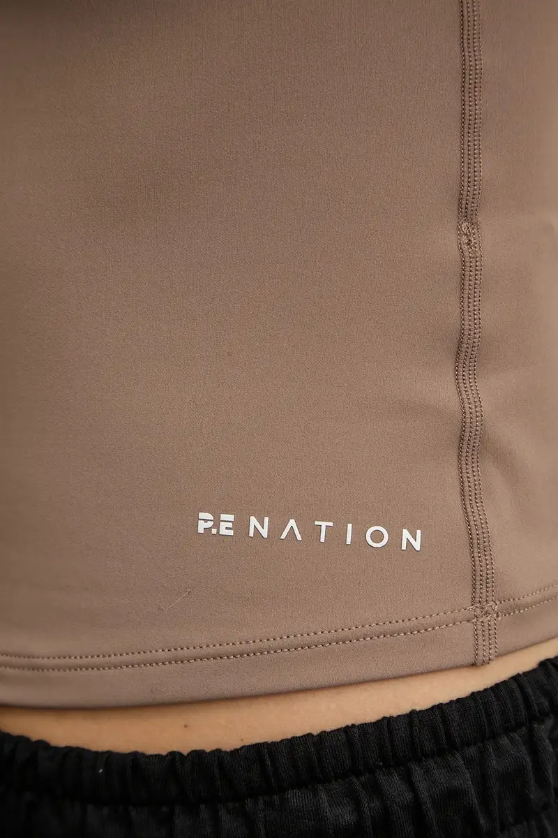 camicia a maniche lunghe Foundation LS donna colore grigio 243L265 Marrone miniatura 5