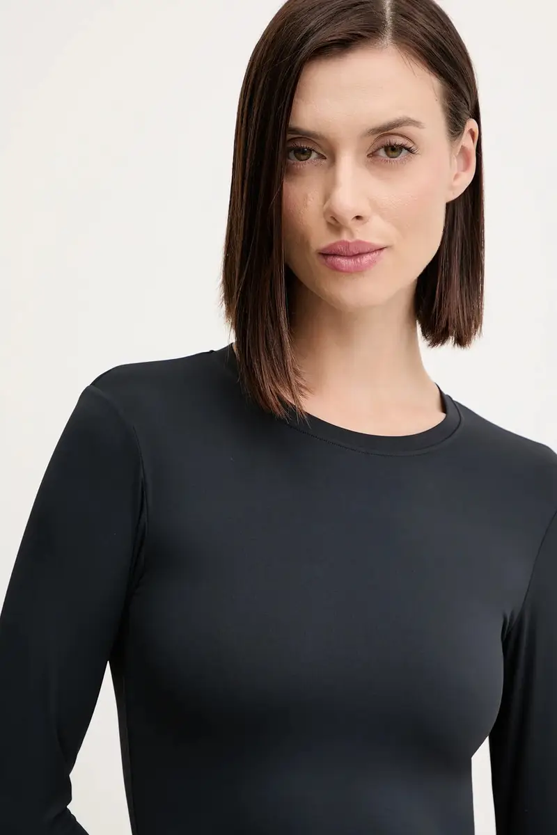 camicia a maniche lunghe Foundation LS donna colore grigio 243L265 Nero miniatura 4