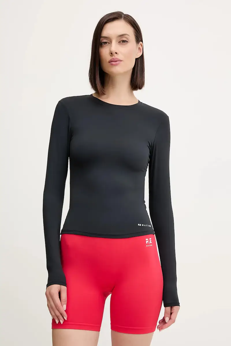 camicia a maniche lunghe Foundation LS donna colore grigio 243L265 Nero