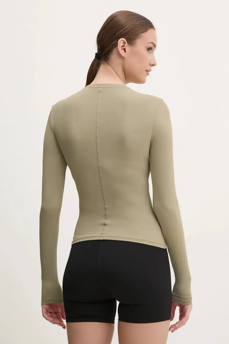 camicia a maniche lunghe Foundation LS donna colore verde 243L265 miniatura 3