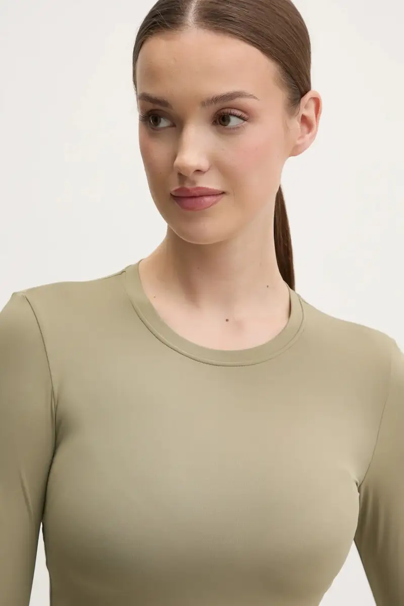 camicia a maniche lunghe Foundation LS donna colore verde 243L265 miniatura 4