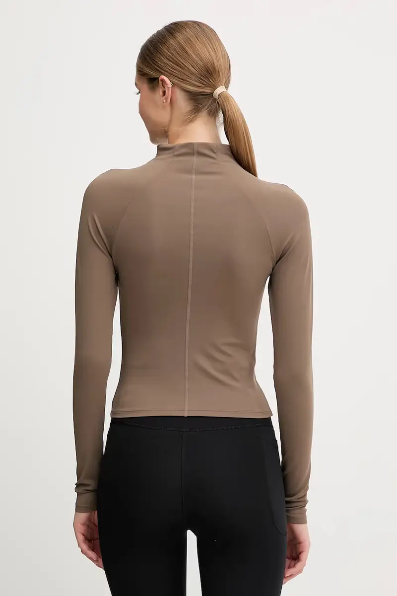 camicia a maniche lunghe Routine donna colore nero 251L160 Marrone miniatura 3