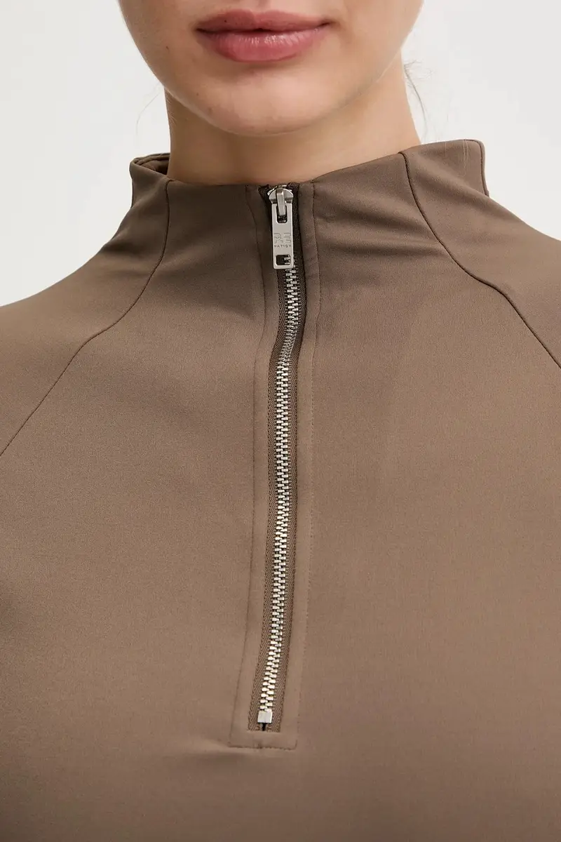 camicia a maniche lunghe Routine donna colore nero 251L160 Marrone miniatura 5