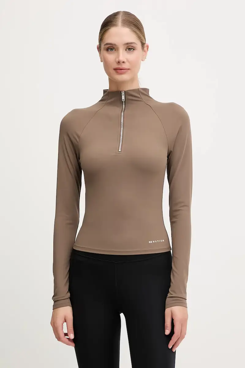 camicia a maniche lunghe Routine donna colore nero 251L160 Marrone