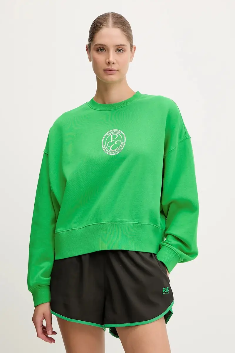 felpa in cotone Exposition donna colore verde 252F196