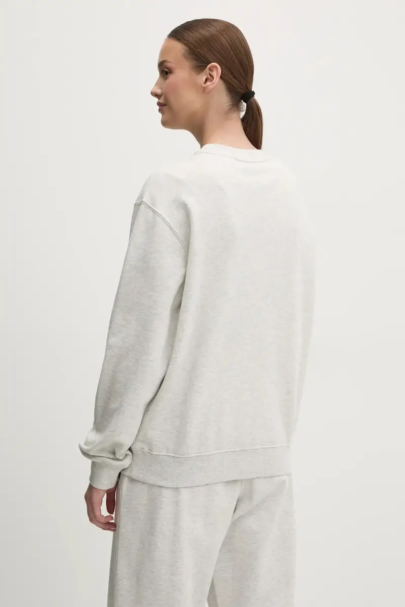 felpa in cotone Liberation donna colore grigio 251F158 miniatura 3