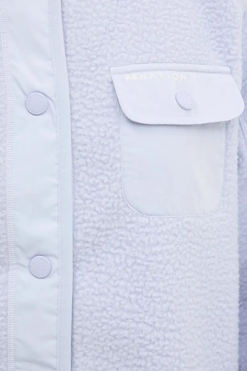 felpa in pile Takeover donna colore blu 253J142 miniatura 5