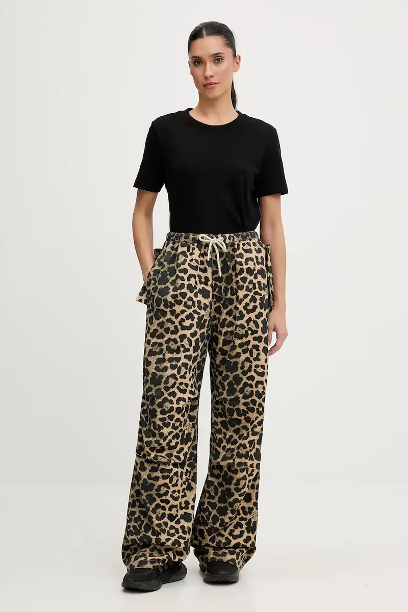 pantaloni in cotone Marrone miniatura 2