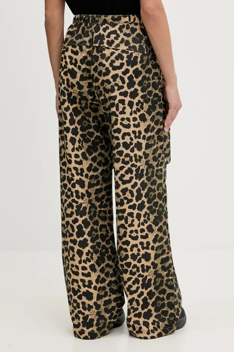 pantaloni in cotone Marrone miniatura 3