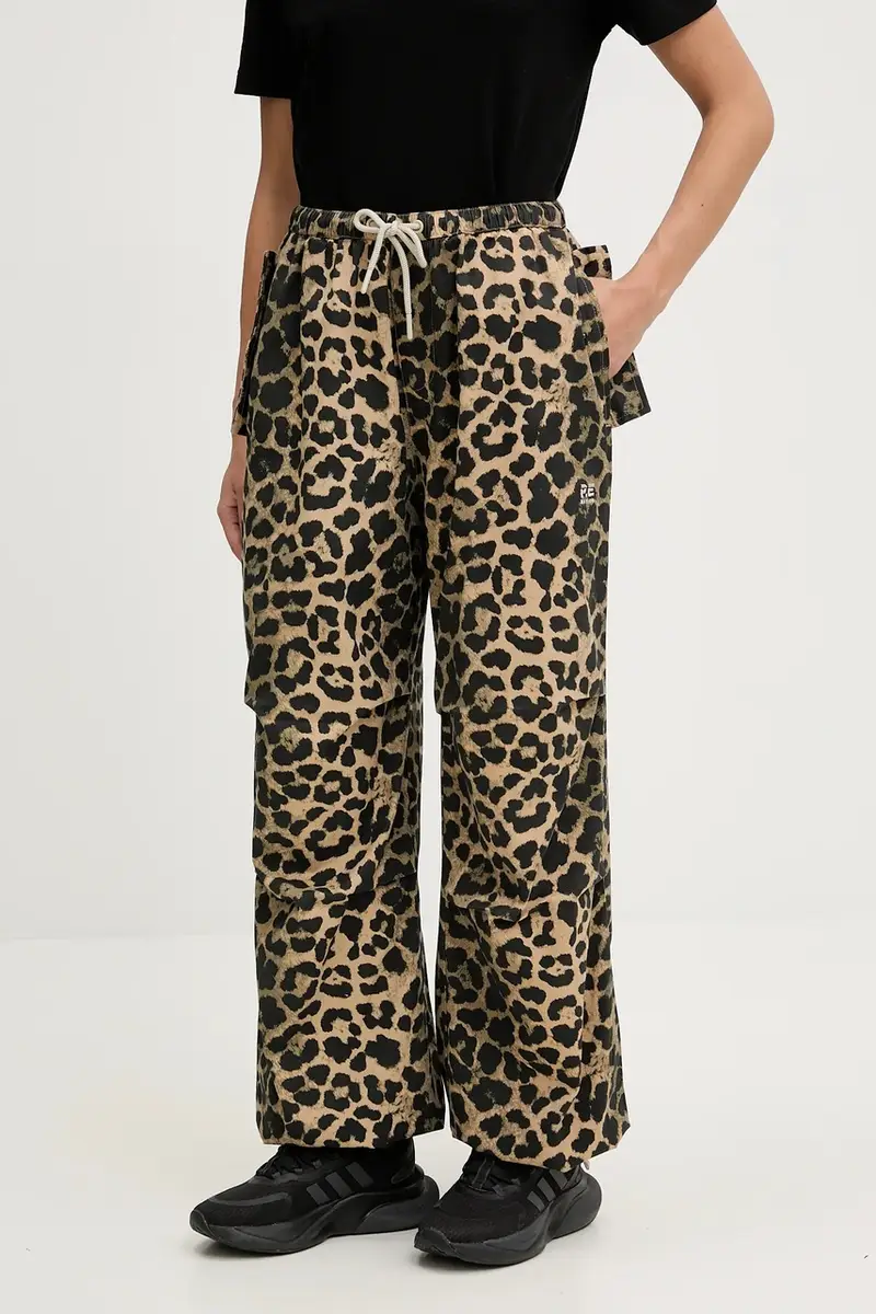 pantaloni in cotone Marrone miniatura 4