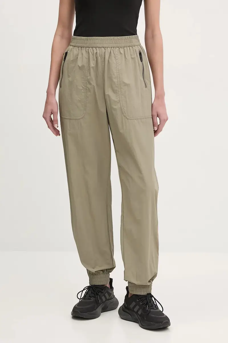 pantaloni Pitlane donna colore verde 251P104