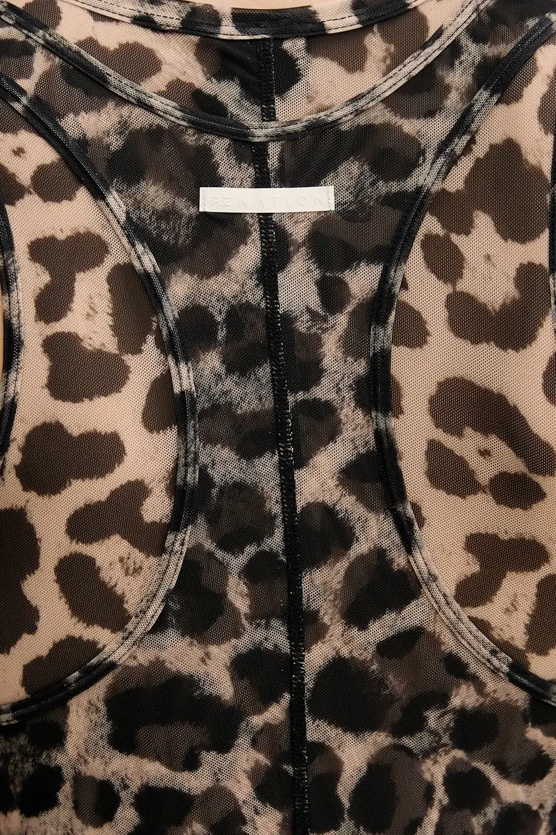 vestito Discovery Mesh Marrone miniatura 5