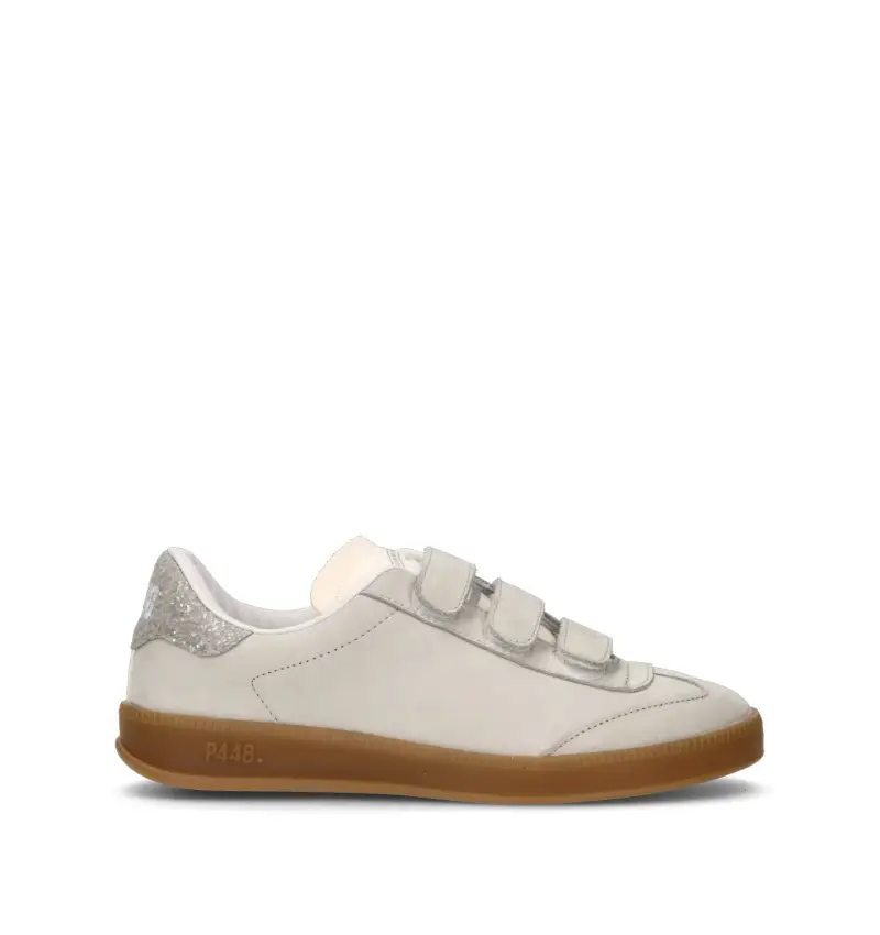 Sneaker donna grigia in nabuk Vario