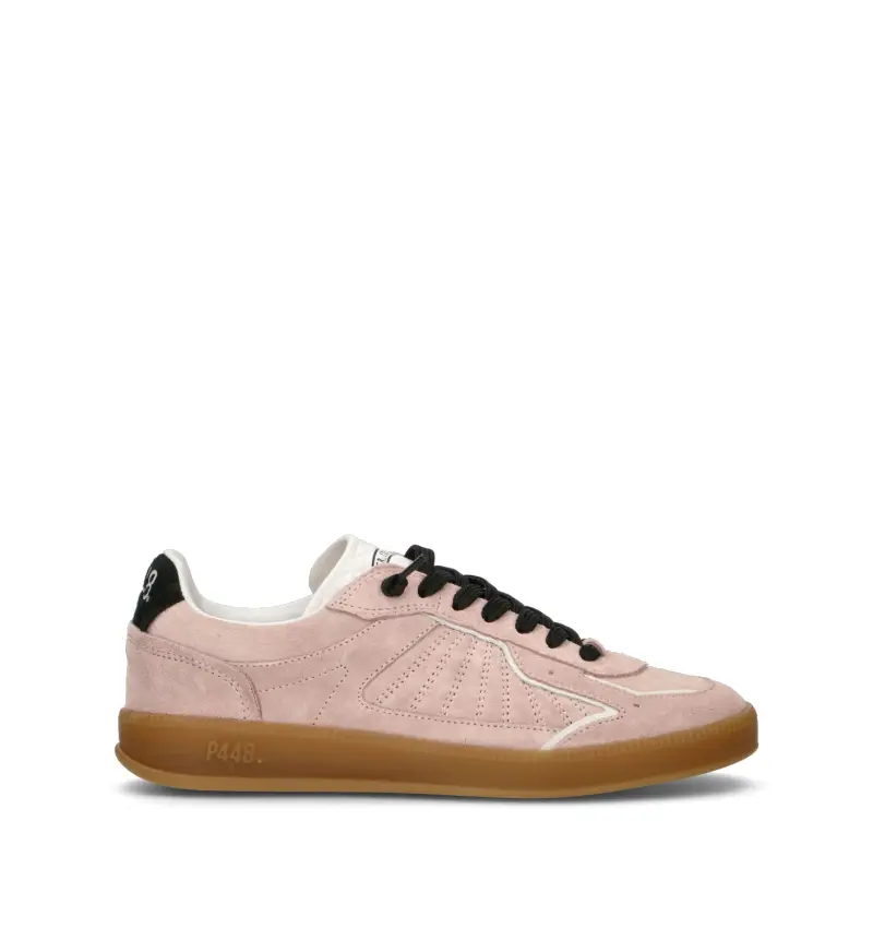 Sneaker donna rosa in suede Vario