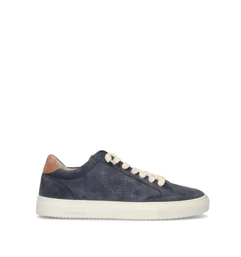Sneaker uomo blu in suede Vario
