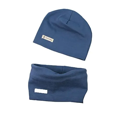 PAADIYA Boomly Autunno e Inverno Caldo Cute Tinta unita Morbido Cappello in Cotone Berretto e Sciarpa Scaldacollo