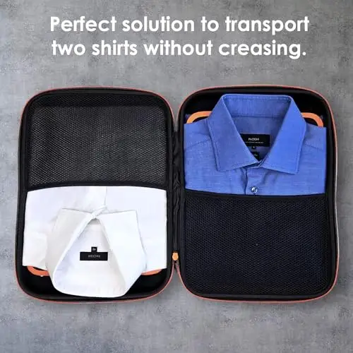 Packshi Doppio Portacamicie da Viaggio 2 Camicie con 2 Tavole Pieghevoli - Custodia per Camicie Senza Pieghe, Adatta miniatura 2