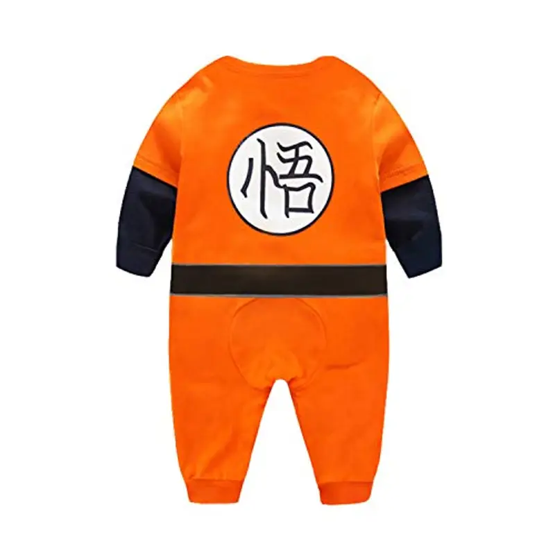 Pagliaccetti per bambino Ispirato a Goku Ragazze Ragazzi Pigiama Neonato Tutina Fumetto Outfits miniatura 2