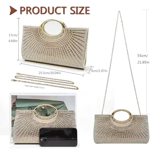 Pahajim Pochette Donna Oro 2707019 miniatura 3