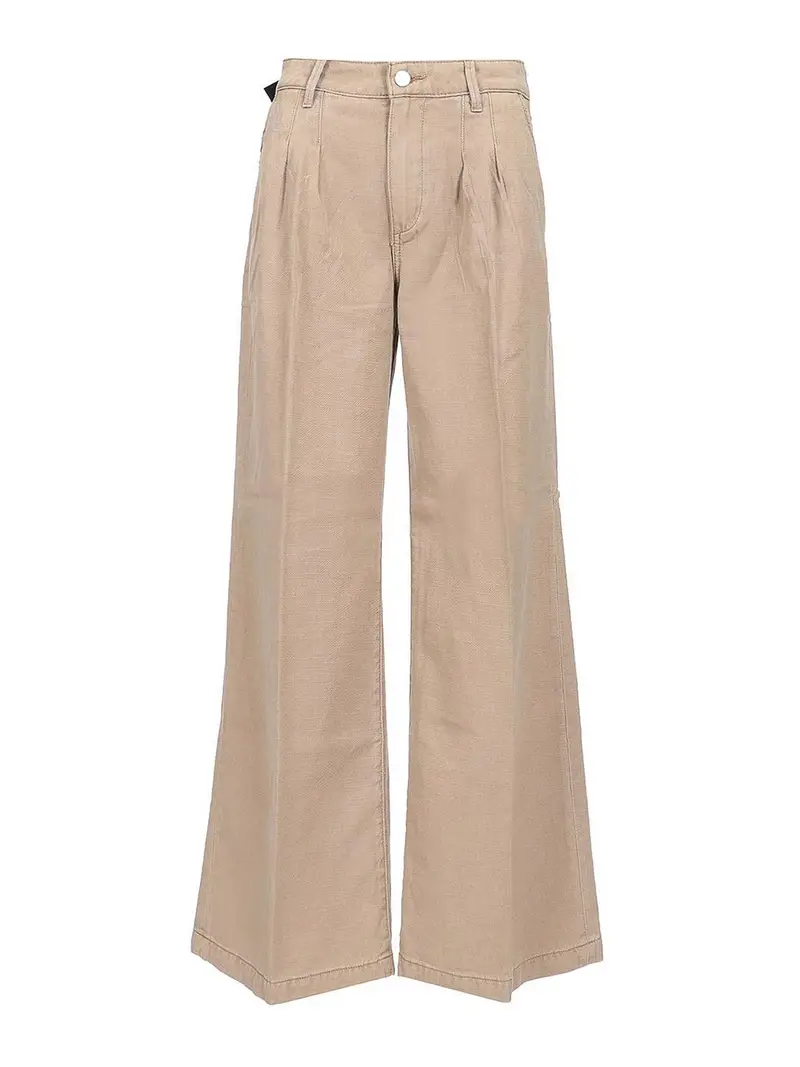 Pantaloni fluidi Beige