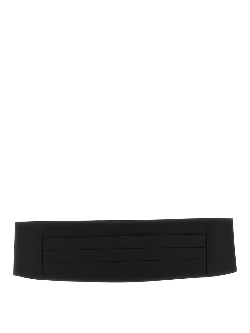 Fascia per smoking in raso Nero