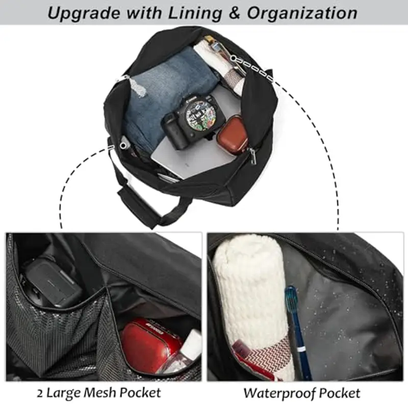 palamea Bagaglio a Mano 40x30x20 Wizzair, 25L Pieghevole Borsa da Viaggio Borsone da Cabinada Viaggio Borsa per Aereo miniatura 3