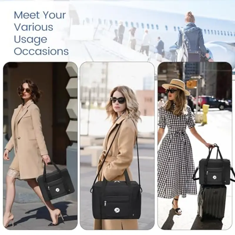 palamea Bagaglio a Mano 40x30x20 Wizzair, 25L Pieghevole Borsa da Viaggio Borsone da Cabinada Viaggio Borsa per Aereo miniatura 3