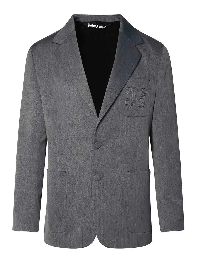Palm Angels Blazer Grigio 3293565