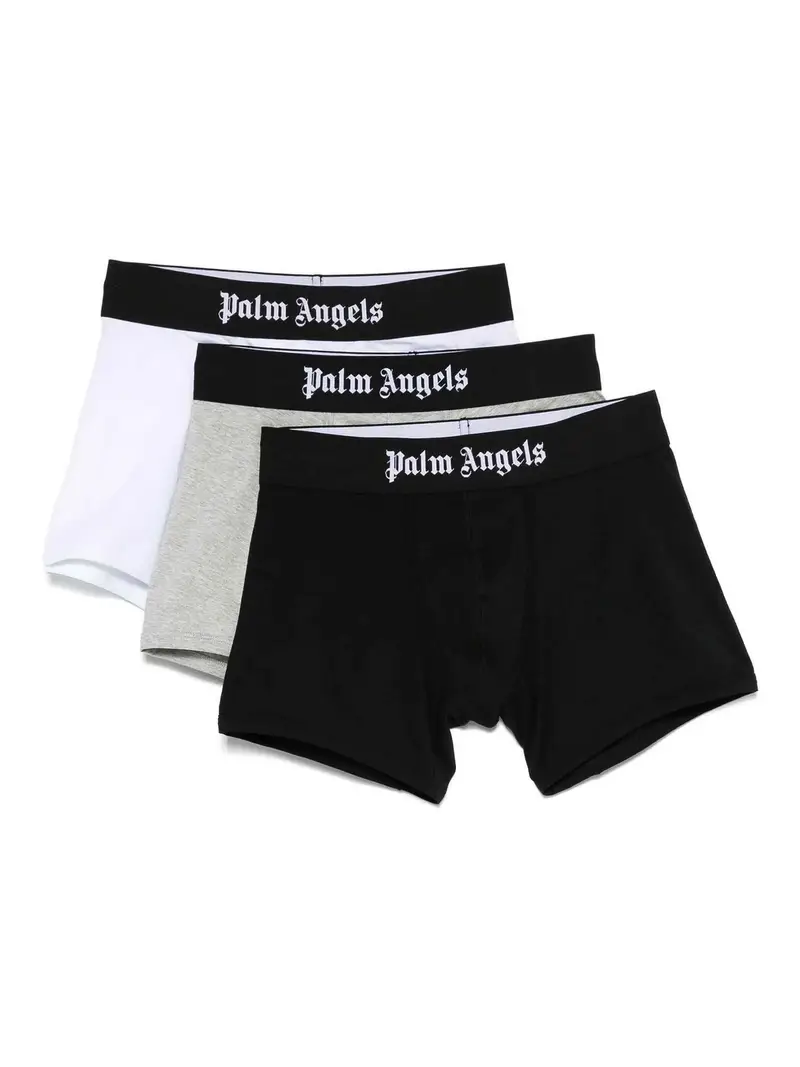 Boxer a banda logo (set di tre) Multicolore