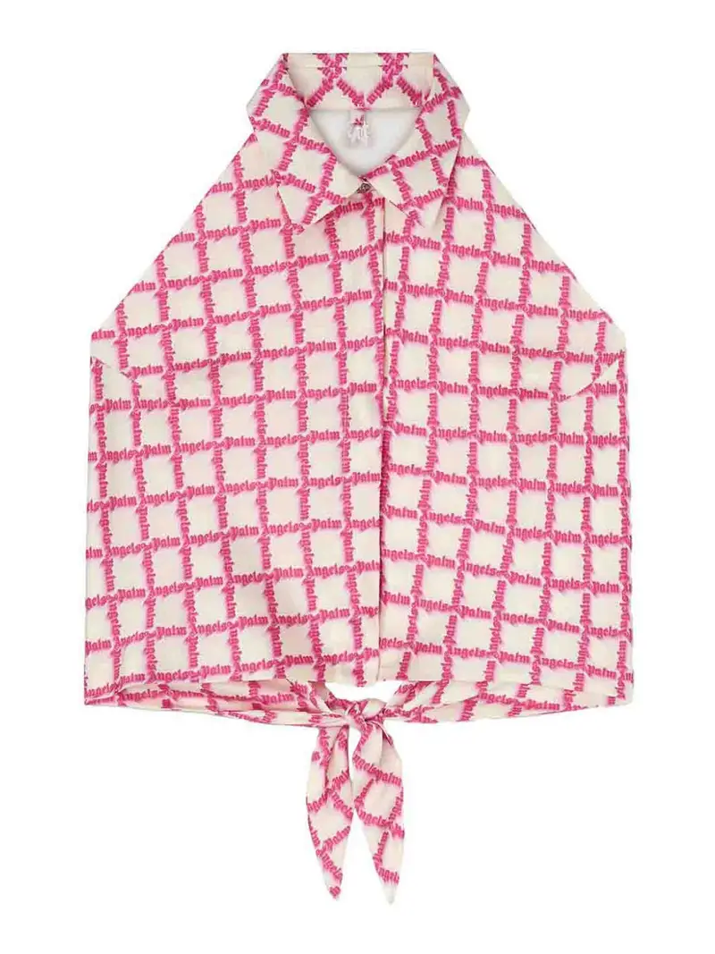 Camicia con logo incrociato Multicolore