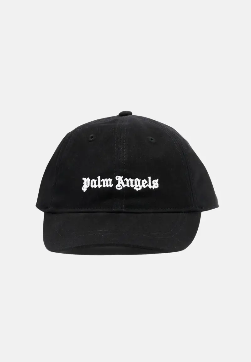 Cappello con visiera nero da donna rifinito da logo