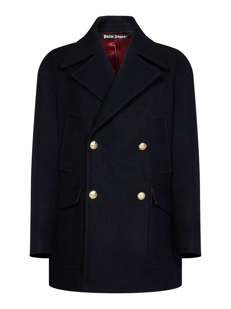 Cappotto in lana Blu