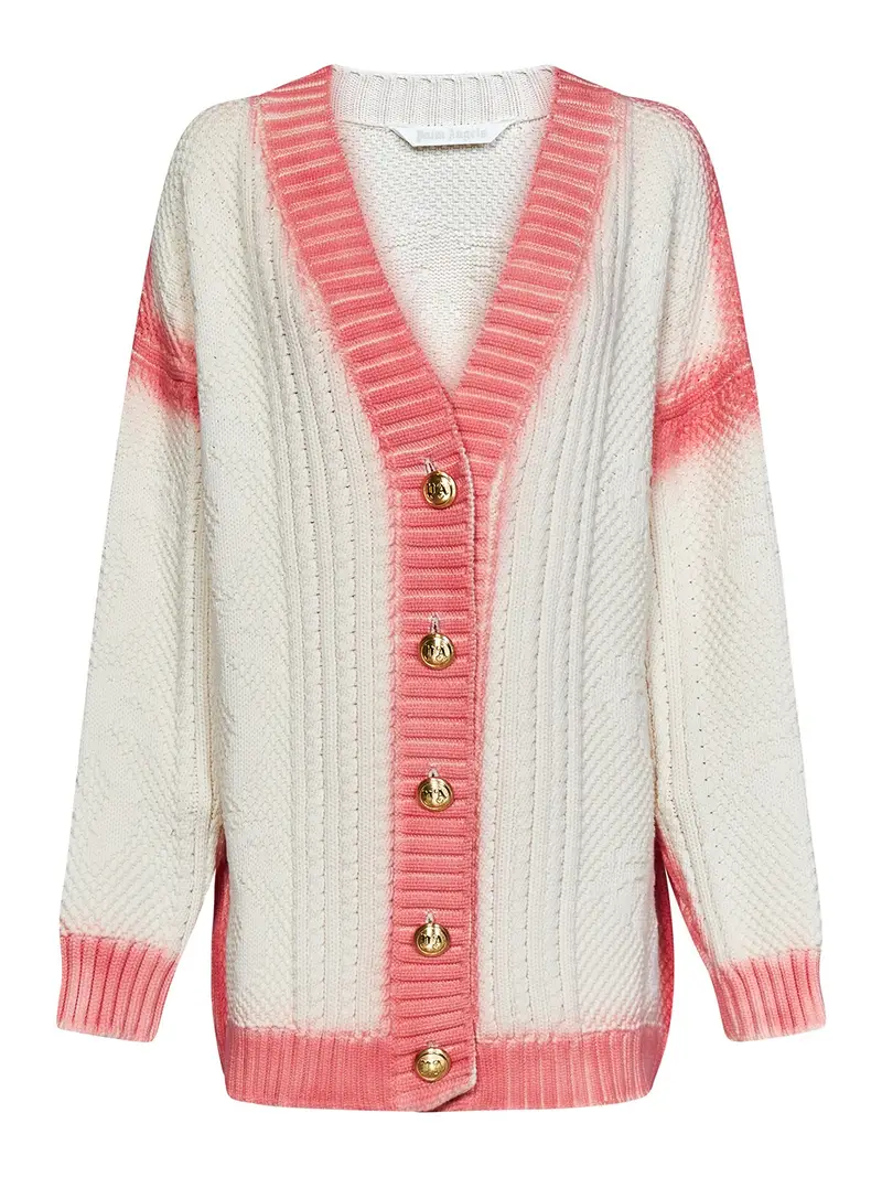 Palm Angels Cardigan Bianco 3380998