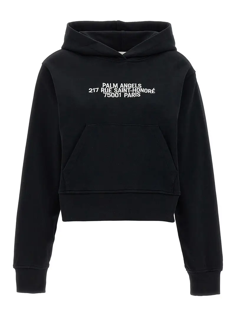 Felpa con cappuccio Nero