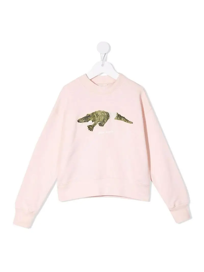 Felpa con stampa coccodrillo Color Carne E Neutri