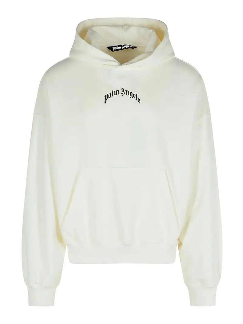 Felpa di cotone bianco