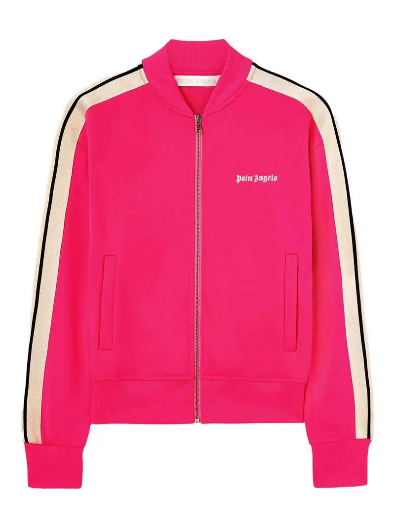 Giacca da bomber ricamata Fucsia