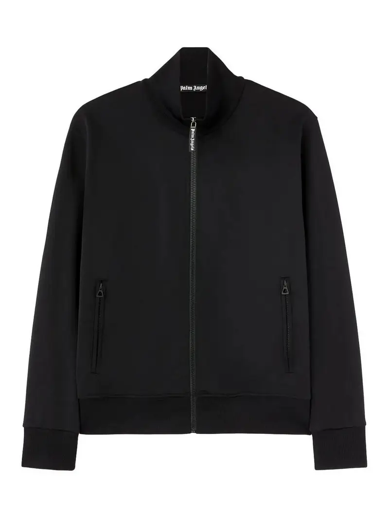 Giacca da traccia logo curvo posteriore Nero