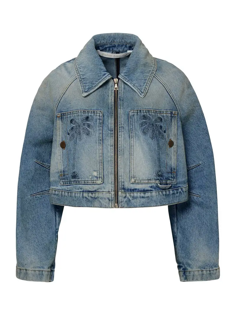 Giubbino paris in denim azzurro