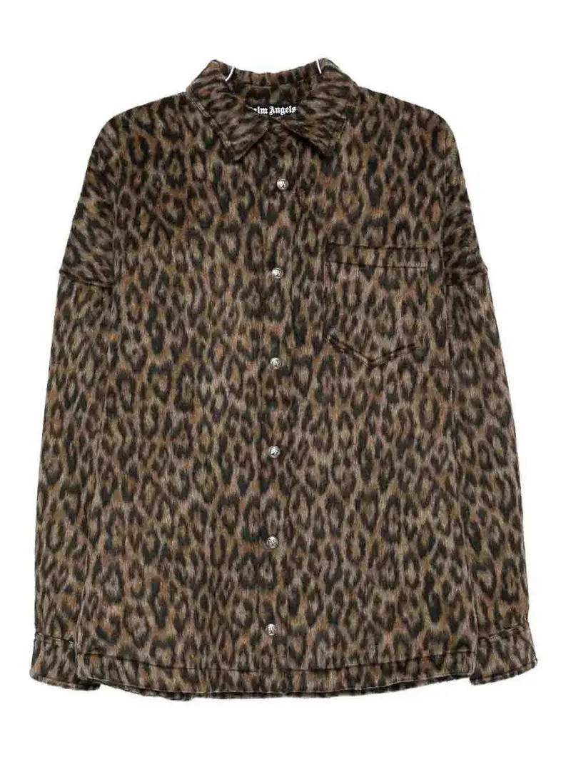 `` Logo classico `Animalirier Overshirt Marrone