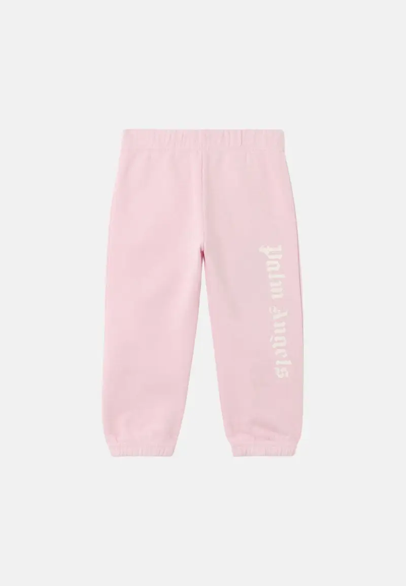 Pantalone sportivo rosa da neonato con logo