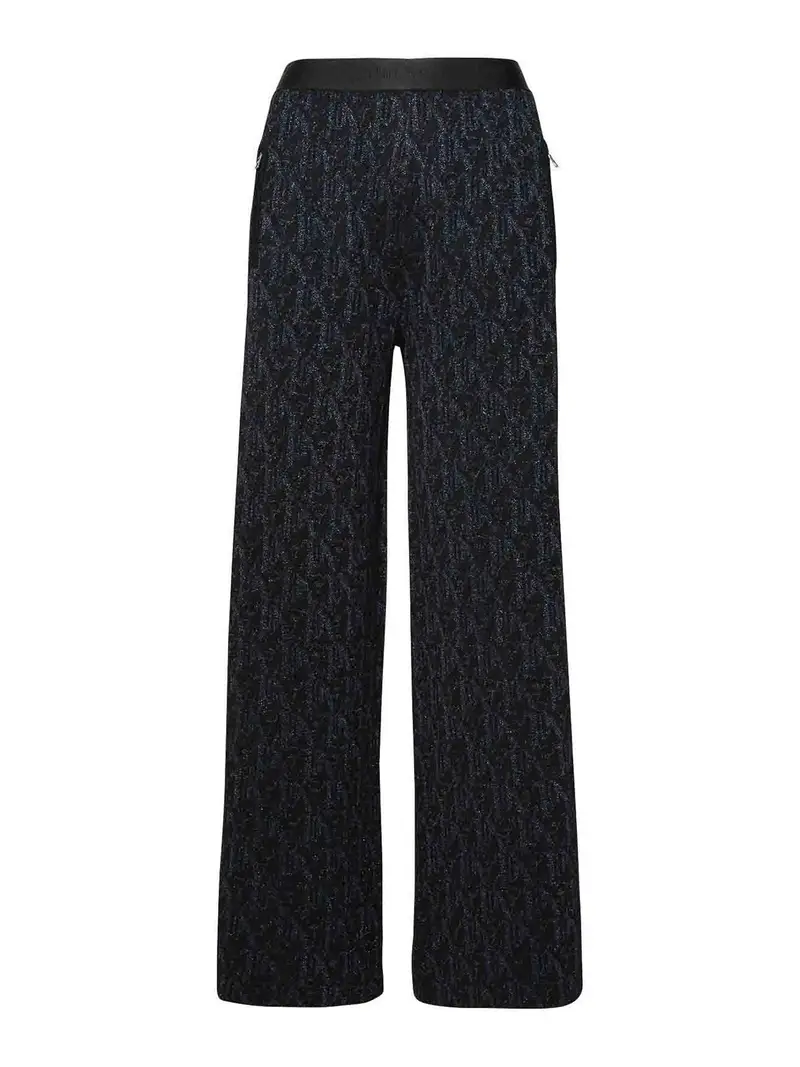 Pantaloni monogramma Nero